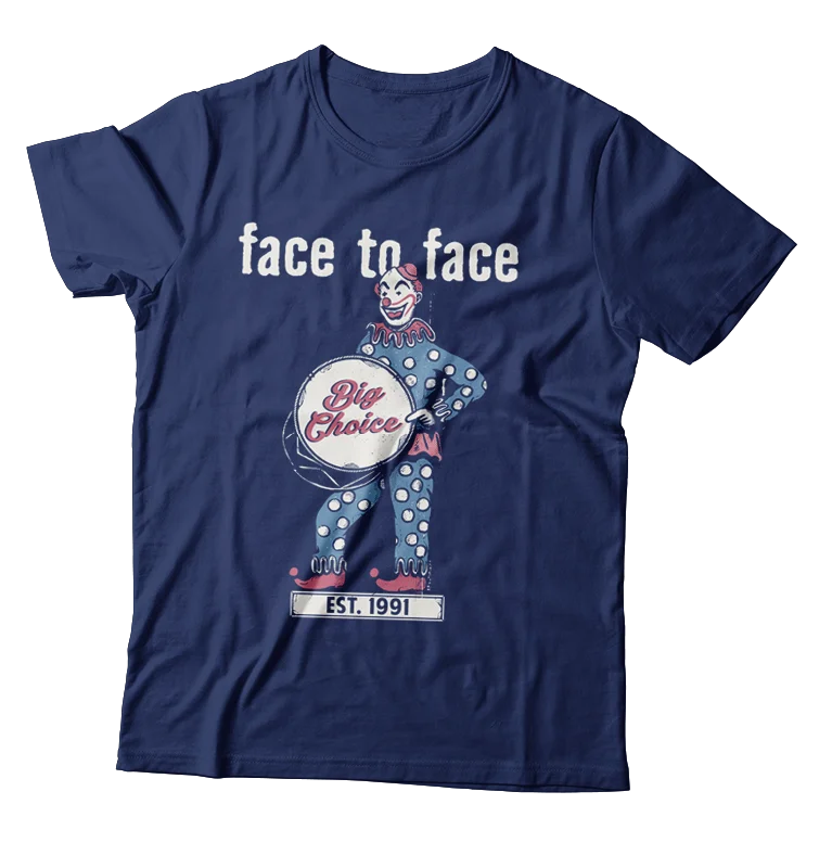 Premium T-Shirt-FACE TO FACE - "Big Choice / Clown" (Navy Blue)