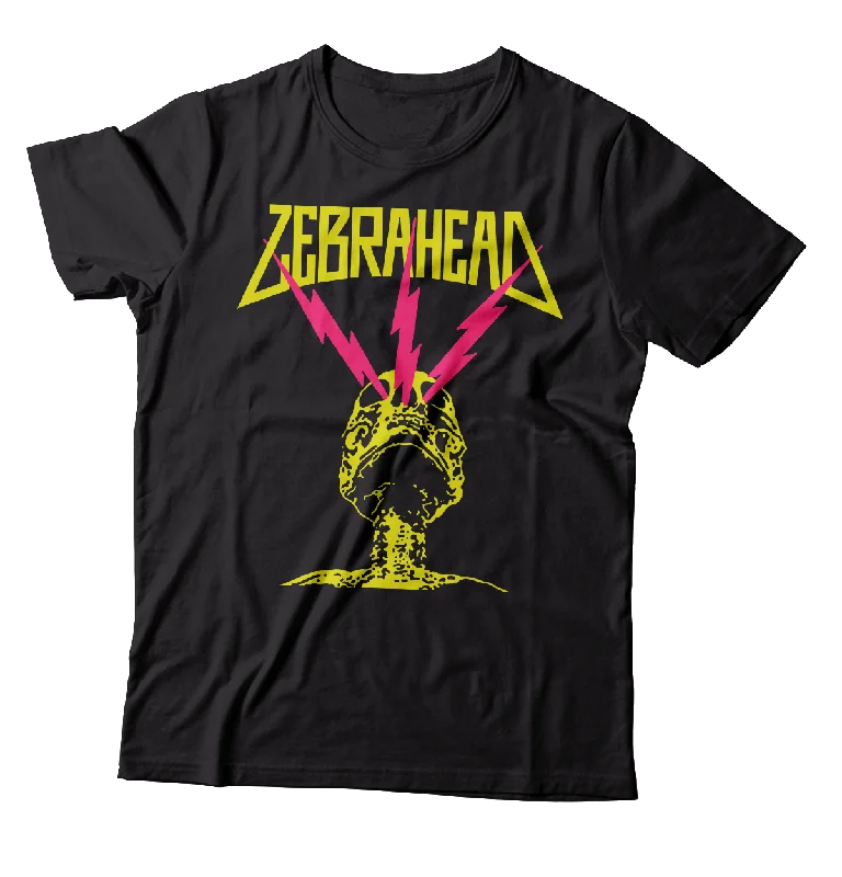 Long Sleeve T-Shirt-ZEBRAHEAD - "Lightning Skull" (Black) (T-Shirt)