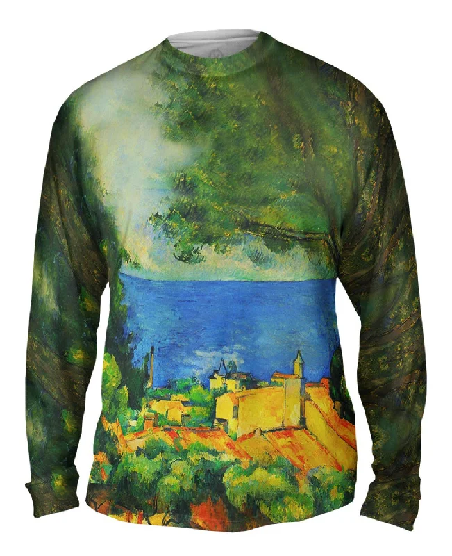 Lightweight Long Sleeve Top-Paul Cezanne - "L_#_Estaque with Red Roods" (1885)