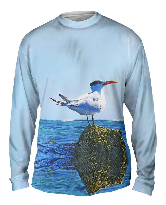 Casual Long Sleeve Top-Relax Royal Tern