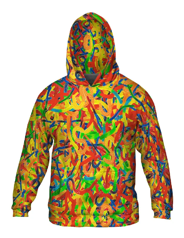 Cozy Hoodie Jacket-Gummy Worm Time Jumbo