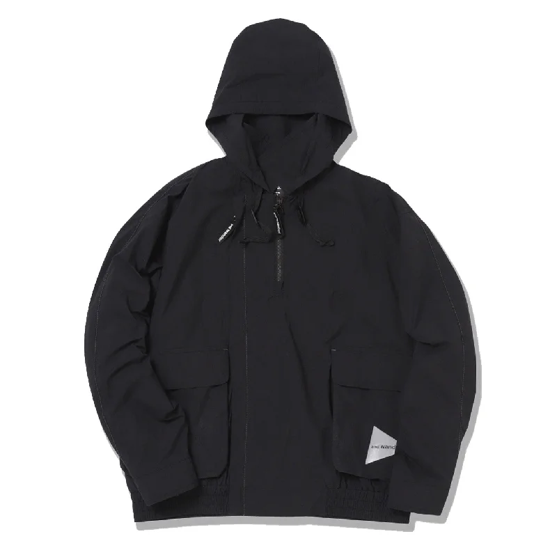 Packable Jacket-And Wander Water Repellent Light Jacket Black