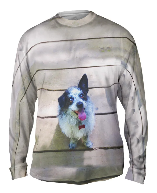 Versatile Button-Up Long Sleeve-Sparkling Dog On Deck