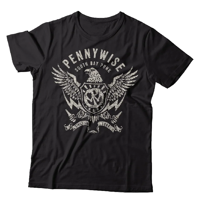 Fashion T-Shirt-PENNYWISE - "Eagle" (Black) (T-Shirt)