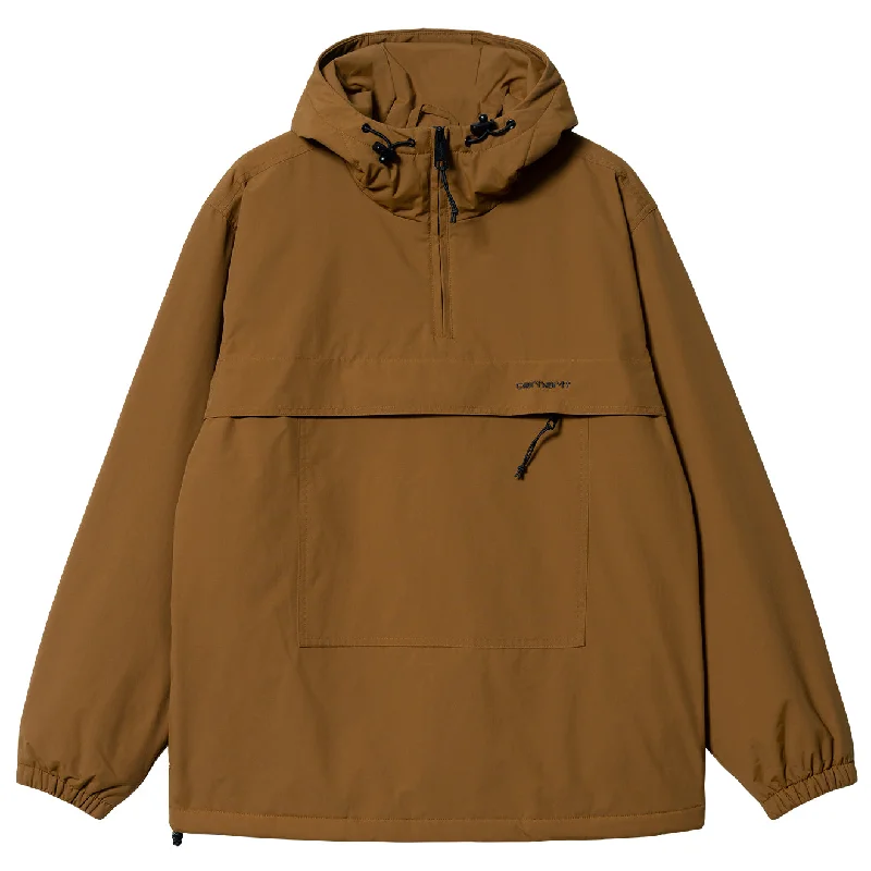 Custom Jacket-Carhartt WIP Windbreaker Pullover Winter Deep H Brown / Black