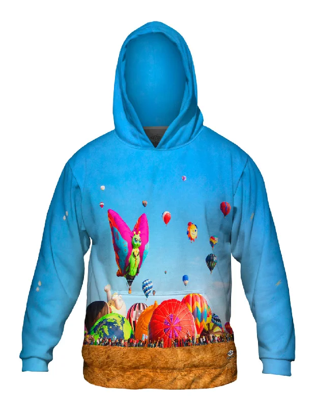 Trendy Hoodie-International Hot Air Balloon Festival In Leon Guanajuato Mexico