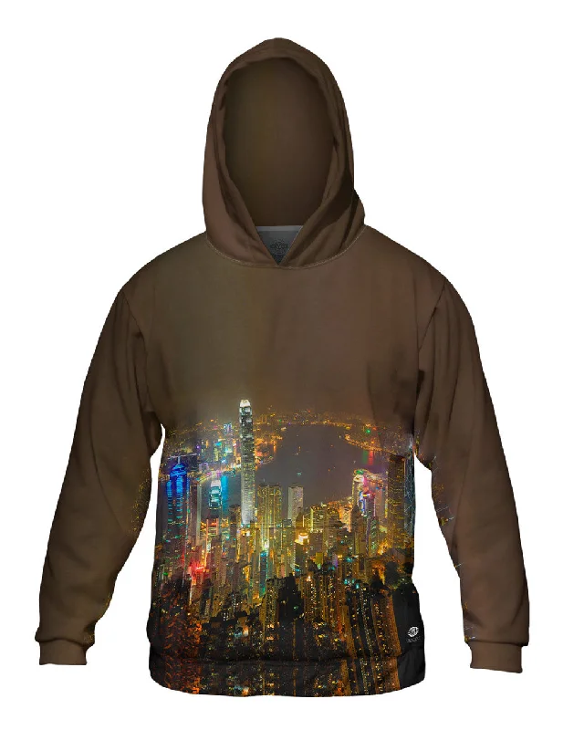 Bold Print Hoodie-Hong Kong Soaring Towers