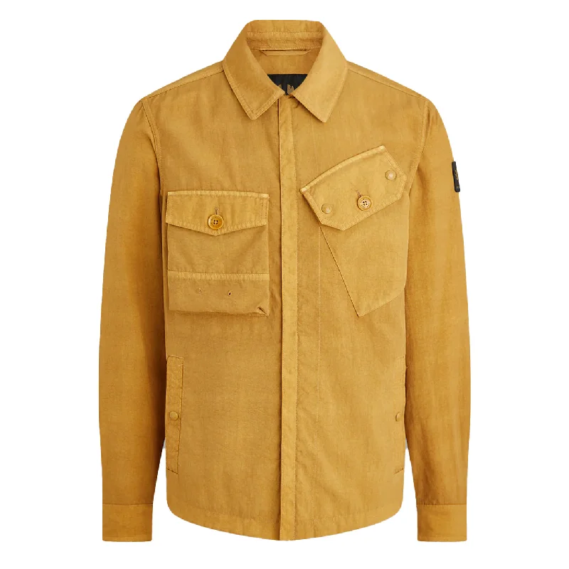 Stylish Zip Jacket-Belstaff Rig Jacket Glaze Yellow