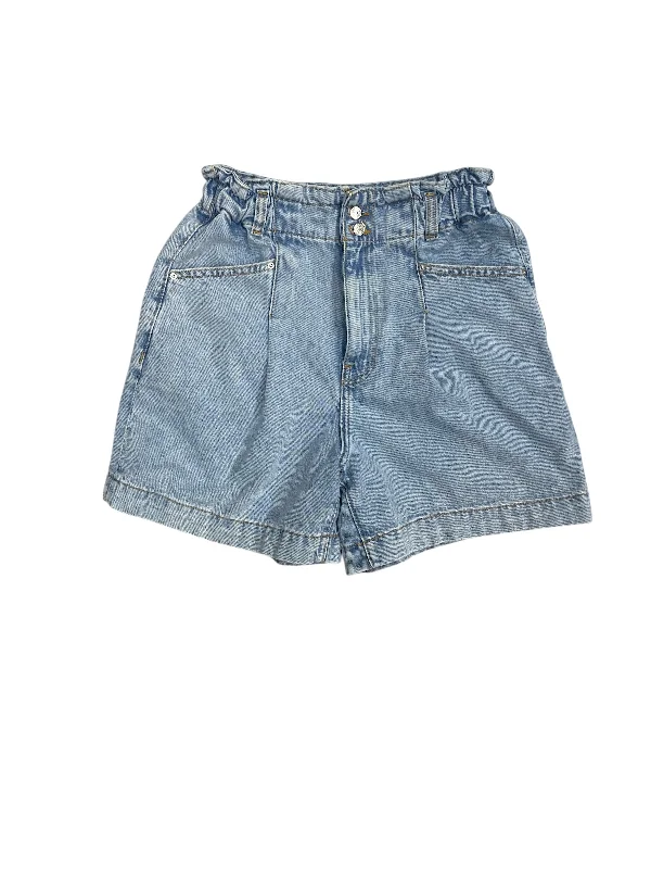 Beach Shorts-Shorts By Mango In Blue Denim, Size: 6