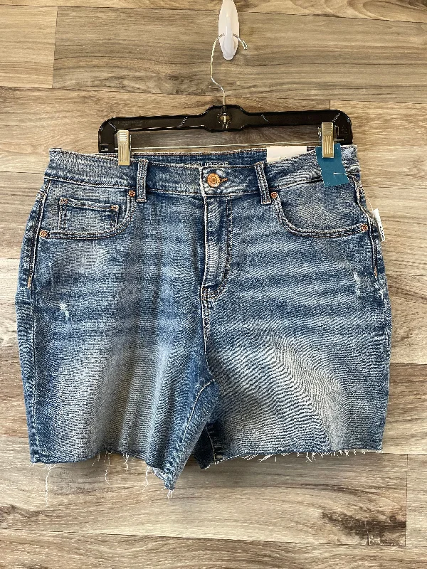 Casual Relaxed Shorts-Shorts By Maurices In Blue Denim, Size: 16