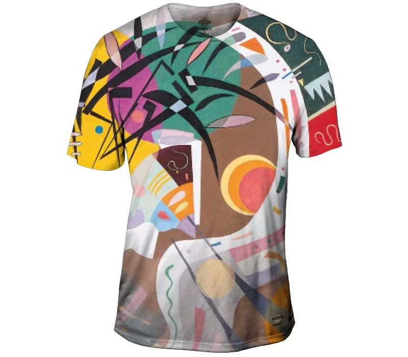 Custom Print T-Shirt-Dominant Curve - Kandinsky