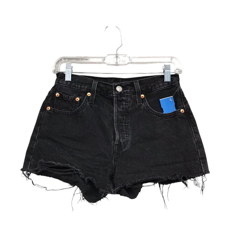 Colorful Shorts-Shorts By Levis In Black Denim, Size:2