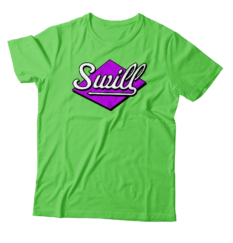 All-Over Print T-Shirt-SWILL - "Logo" (Green) (T-Shirt)