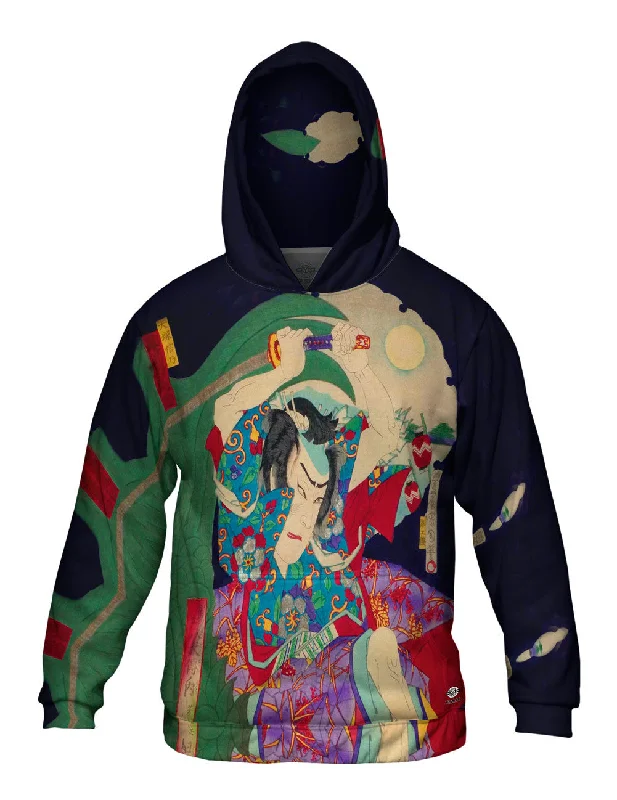 Sports Hoodie-Japan - Toyohara Kunichika - "Parody of Hakkenden" (1883)