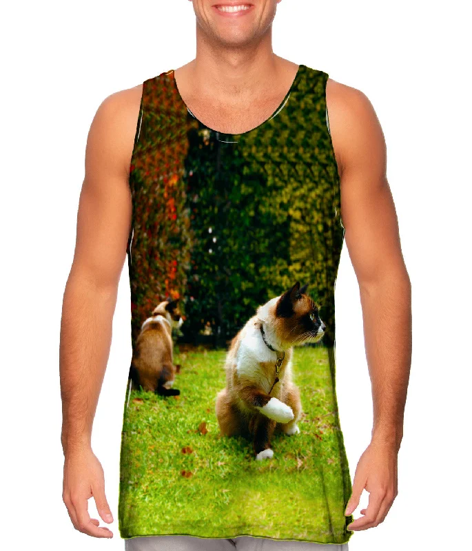 Classic Sleeveless Top-Friendly Cat