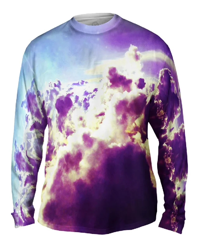 Thermal Long Sleeve Shirt-Purple Clouds