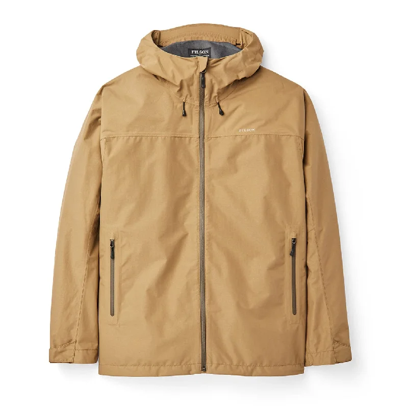 Winter-Ready Jacket-Filson Swiftwater Rain Jacket Dark Tan