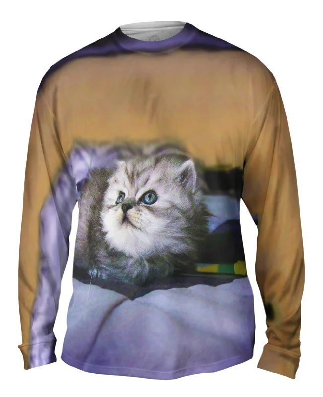 Cotton Long Sleeve-Posing Cat