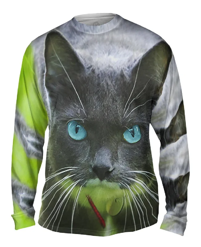 Relaxed Long Sleeve-Smokey Cat