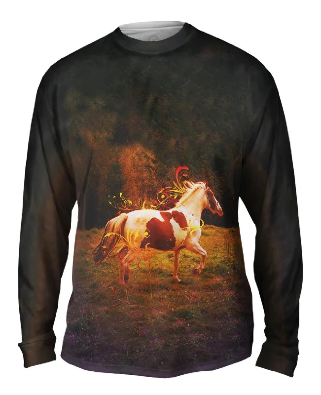 Athletic Fit Long Sleeve-Ornament Horse