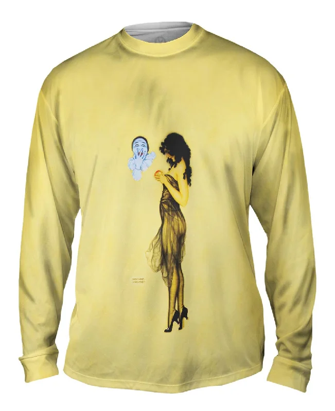 Casual Fitted Long Sleeve-Raphael Kirchner - "Temptation"