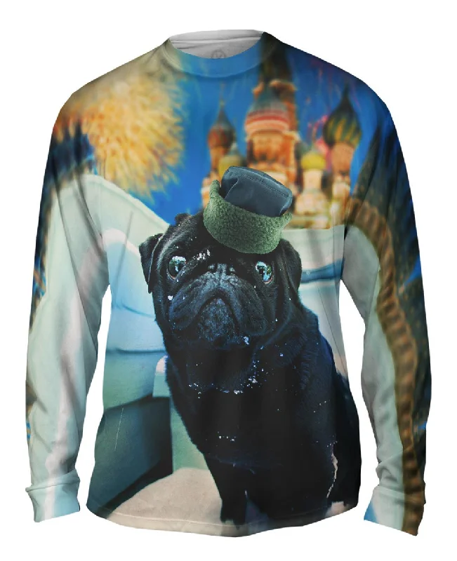 Casual Long Sleeve-Snow Kremlin Pug