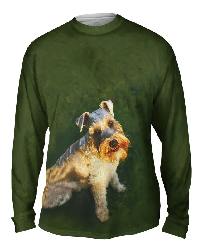 Cozy Long Sleeve-Photo Loving Schnauzer