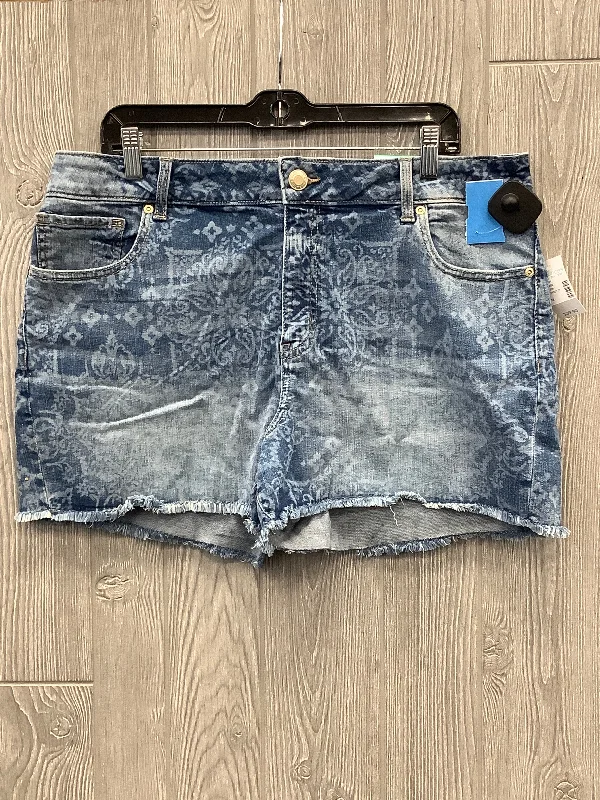 Casual Summer Shorts-Shorts By Maurices In Blue Denim, Size: 18