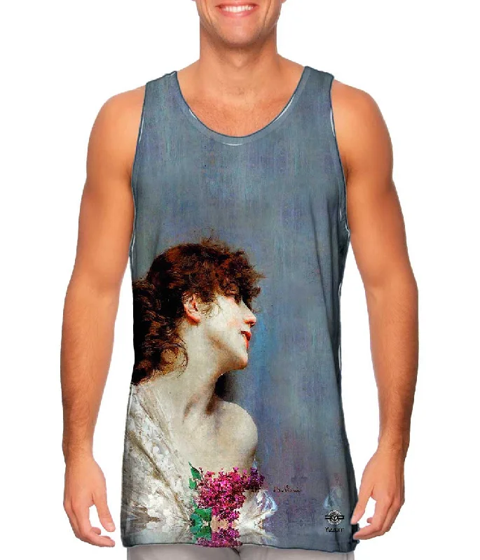 Slim Fit Tank Top-Giovanni Boldini - "Profile of a Young Woman"