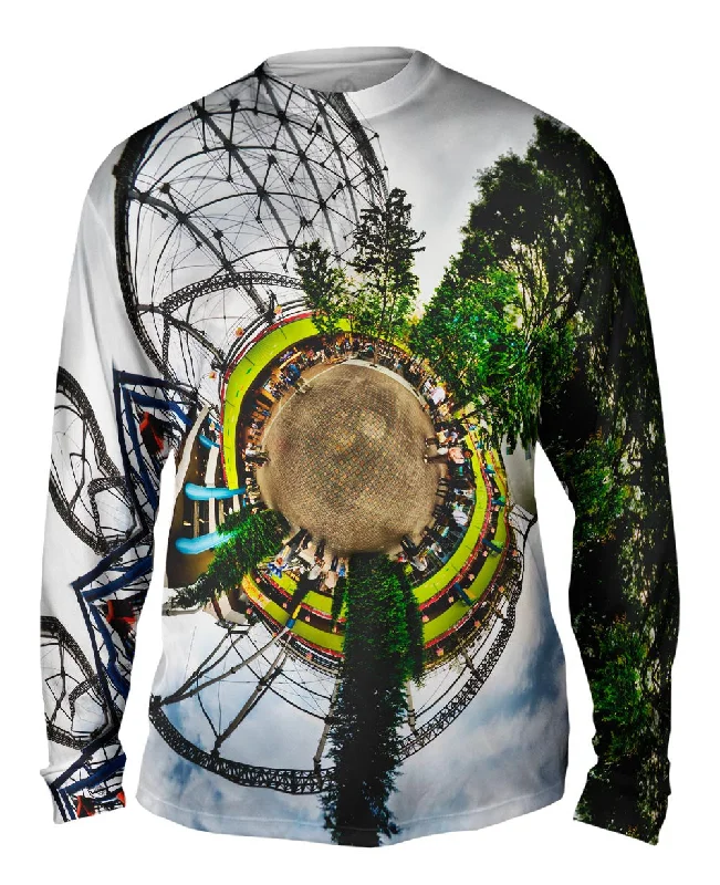 Button-Up Long Sleeve-Roller Coaster Planet