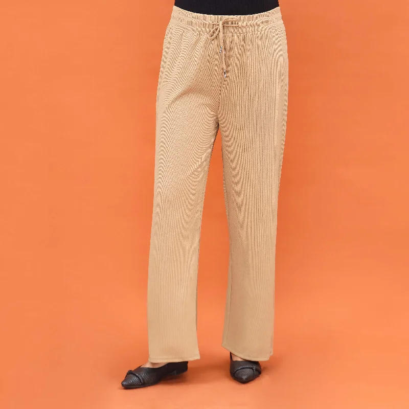 Custom Jogger Pants-Beige Western Pant PL4044