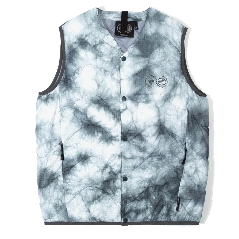 Expedition Jacket-Purple Mountain Observatory Ice Dye Quilted Vest Grey Tie Dye