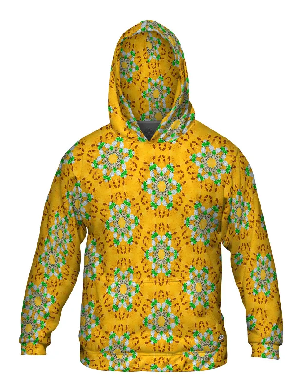 Graphic Hoodie-Golden Umbrella Pattern