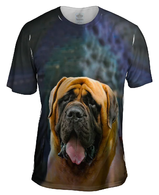 Cotton Blend T-Shirt-English Mastiff Joy