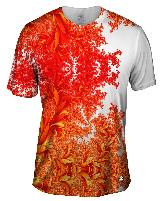 Comfortable T-Shirt-Flora Flowers Fractal