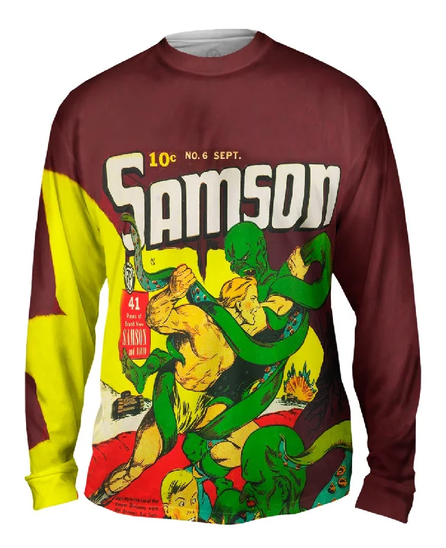 Soft Ribbed Long Sleeve-Samson Hero Comic Retro