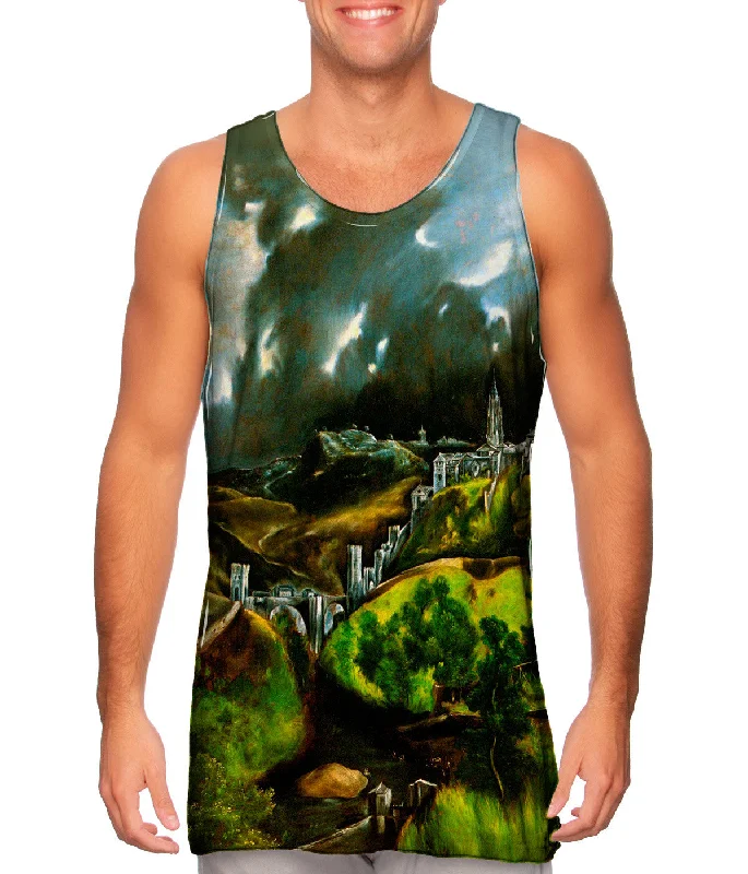 Sleek Tank Top-El Greco - "View of Toledo" (1596–1600)