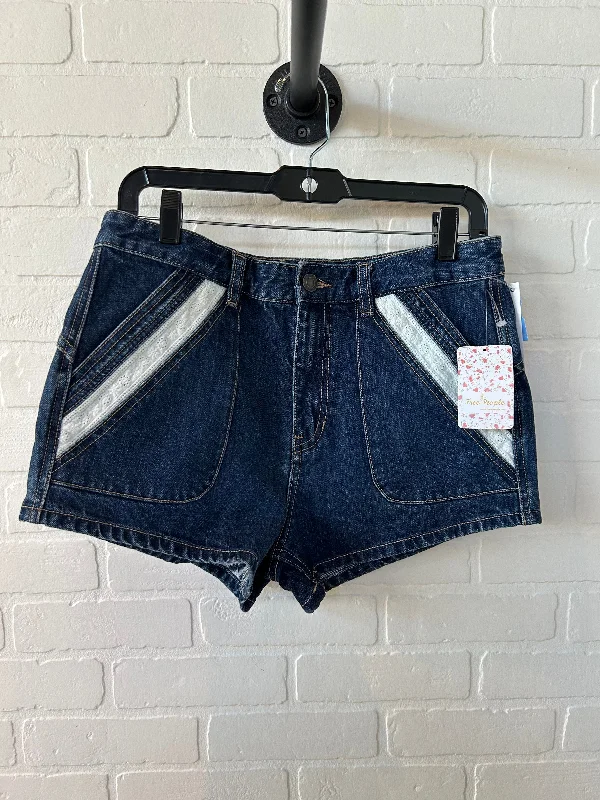 Sports Shorts-Shorts By Free People In Blue Denim, Size: 6