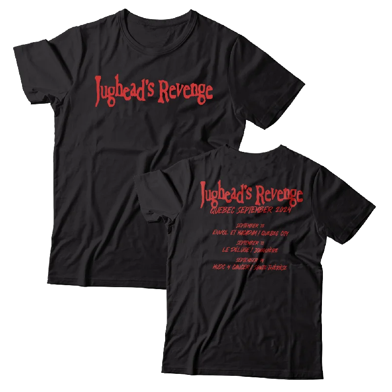 Hipster T-Shirt-JUGHEAD'S REVENGE - "Quebec September Tour 2024" (Black) (T-Shirt)