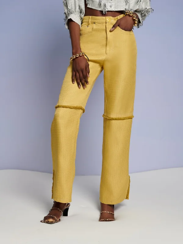 Wide-Legged Trousers-Priya Fray Trousers