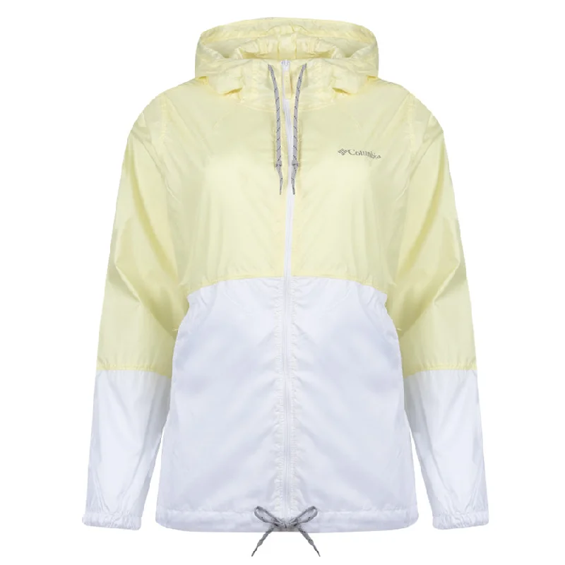 Utility Jacket-Columbia Womens Flash Forward Windbreaker Jacket Endive / White