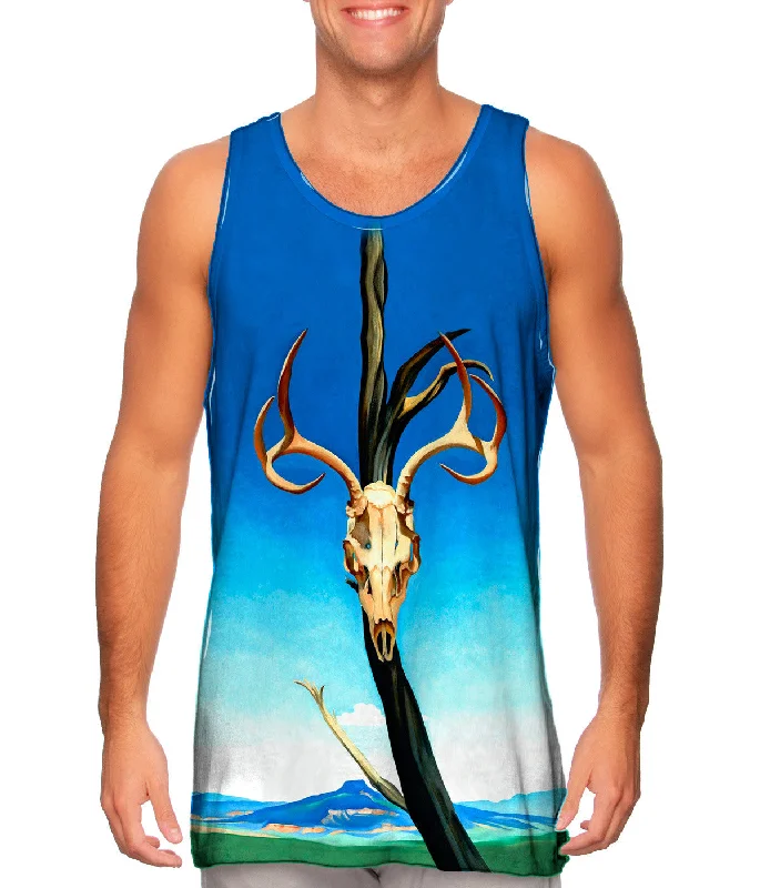 Tank Top with Pockets-Georgia Okeeffe - "Deer Skull with Pedernal" (1936)