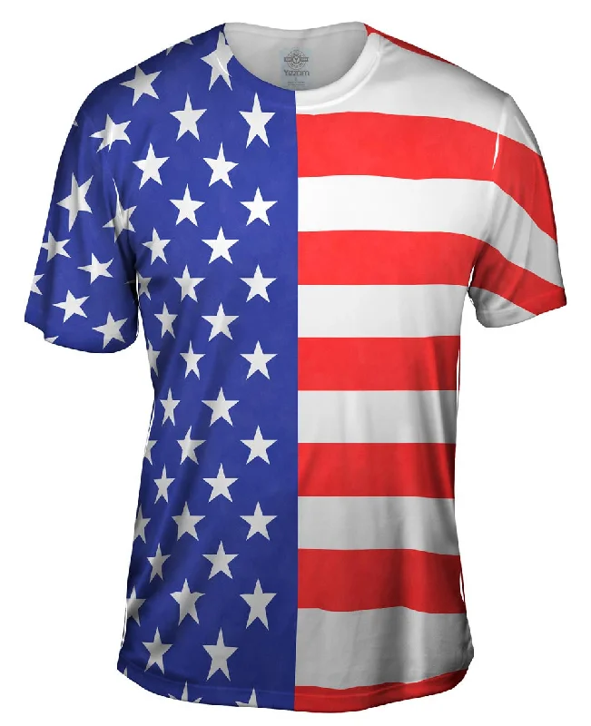 Custom T-Shirt-American Flag