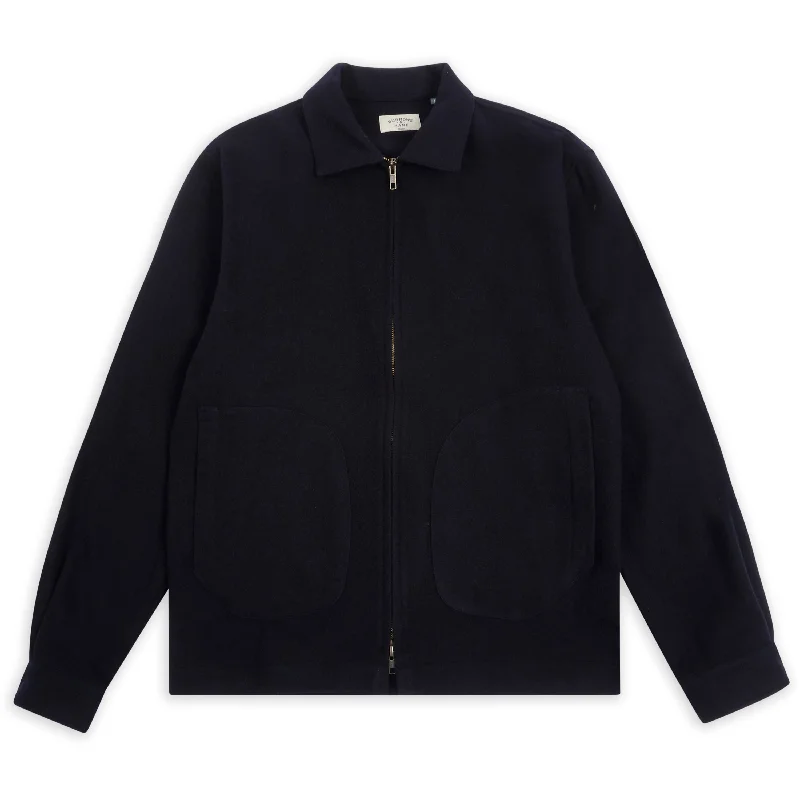 Hybrid Jacket-Cashmere & Wool James Jacket - Navy