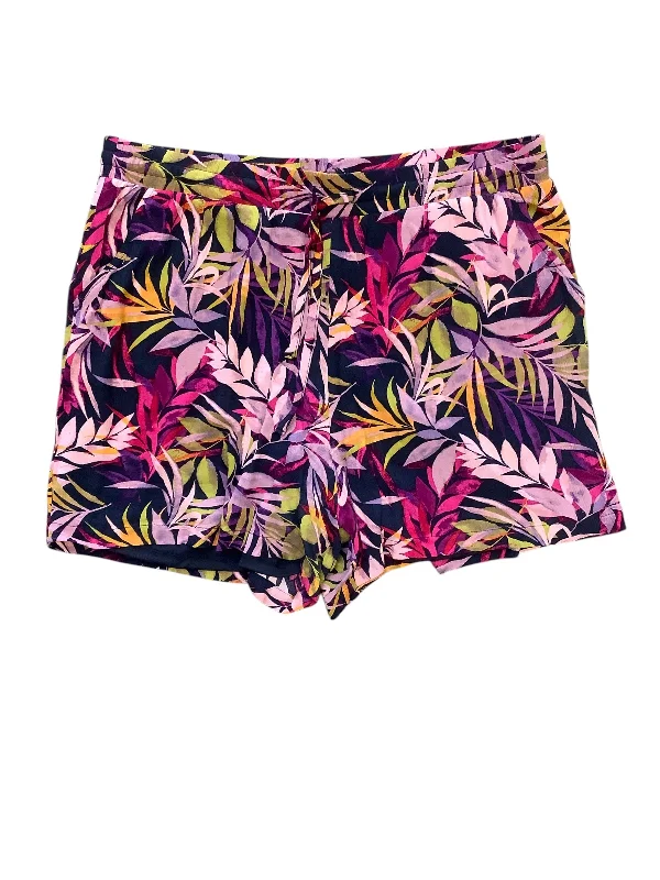 Trendy Jogger Shorts-Shorts By Torrid In Floral Print, Size: 2x