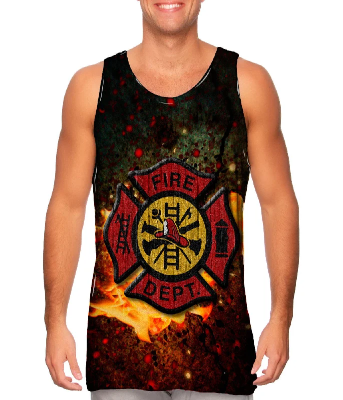 Classic Tank Top-Emblem Fire