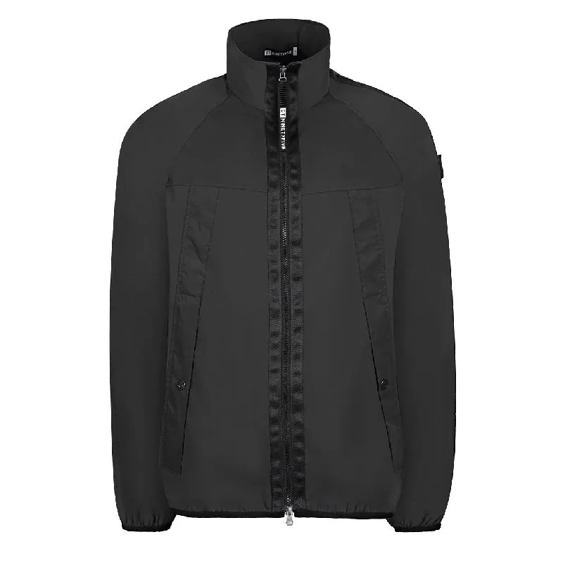 Sports Blazer Jacket-ST95 4 Way Stretch Zip Through Black