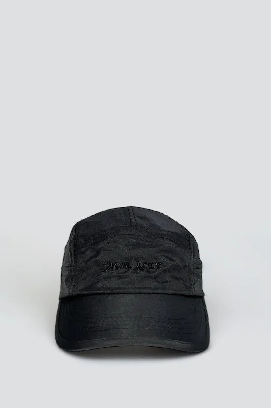 Adjustable Snapback Hat-Nylon New York Embroidered Dry Hat - Black