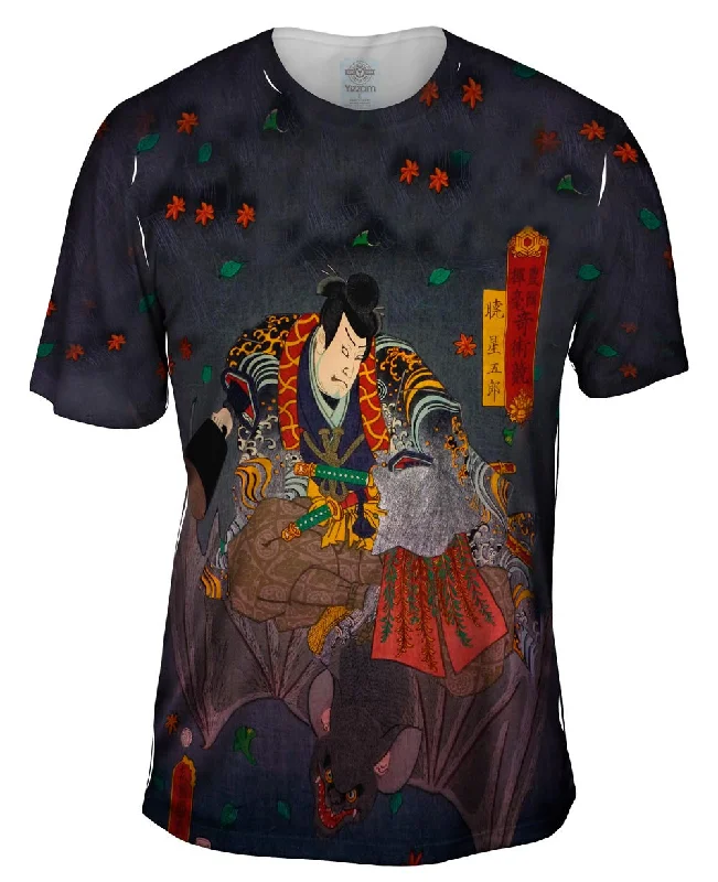 Fitted T-Shirt-Japan - Utagawa Kunisada - "Magic Contest" (1863)