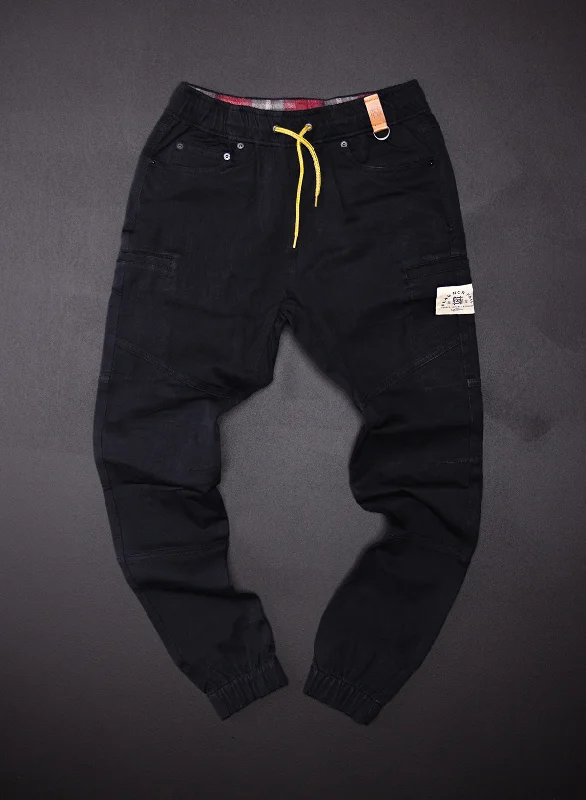 Summer Pants-FOREVER JOGGERS - BLACK